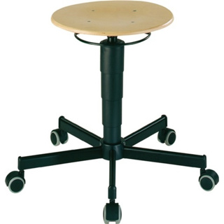 Drehhocker mit Bodengleitern Buche