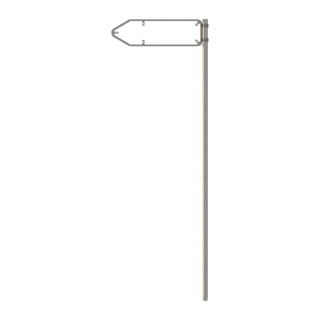 Ständer mit seitl. Rohrrahmen für Wegweiser