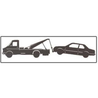 Signal 10.006 Zusatztafel Abschleppwagen