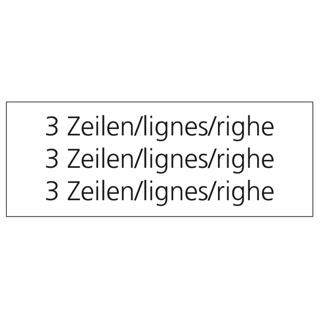 Signaltafel weiss abgerundete Ecken: ohne Text