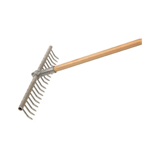 Gartenbau-Saatrechen, Planierrechen, mit Stiel