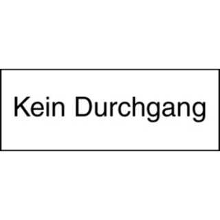 Signal 10.046 Zusatztafel Kein Durchgang