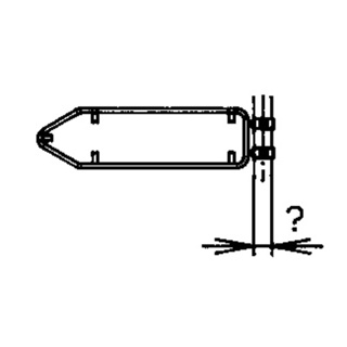 Rohrrahmen mit seitl. RS für Wegweiser
