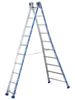 Allzweckleiter Platinium zweiteilig Alu