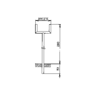 Standrohre für 2 Verkehrsspiegel