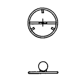 Rohrrahmen m.zentraler Bandbride für rundes Signal