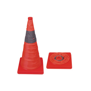 Verkehrskegel faltbar mit Licht