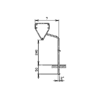 Ständer mit seitl. Rohrrahmen für komb.Dreiecksign