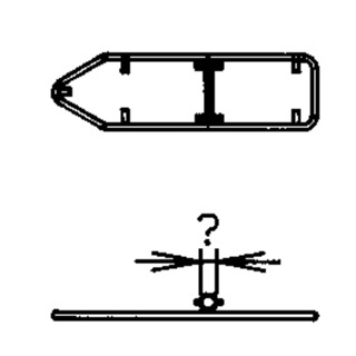 Rohrrahmen mit zentr. RS für Wegweiser