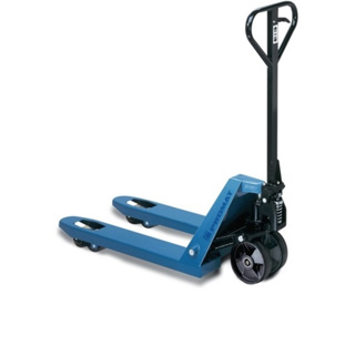 Gabelhubwagen Stahl taubenblau