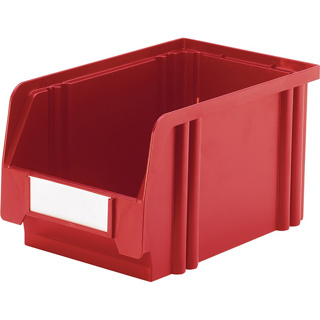 Etikett weiss für Sichtlagerkasten