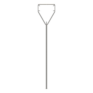 Ständer mit Rohrrahmen für komb.Dreiecksignal