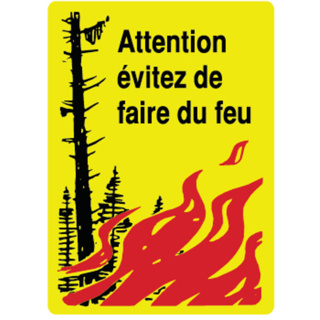 Signal 17.96 Plaque d'incendie
