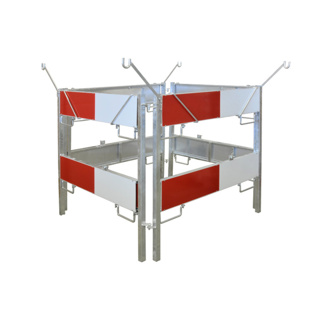 Schachtabsperrung aus Stahl (verzinkt)
