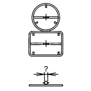 Rohrrahmen m.zentr.RS für rund+rechteck.Signal