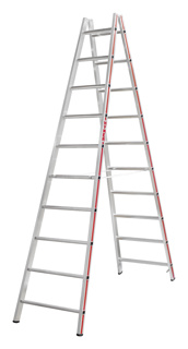 Sprossenstehleiter, beidseitig begehbar, SC 40