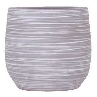 Pflanztopf Keramik "Doris" lichtgrau