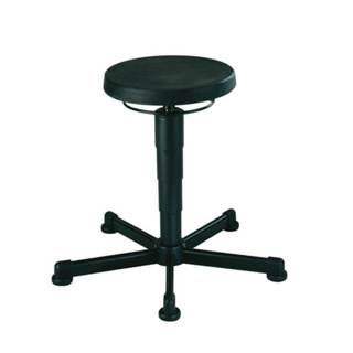 Drehhocker mit Bodengleitern Integralschaum