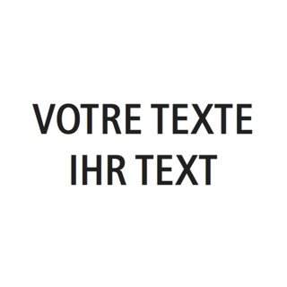 Signaltafel weiss abgerundete Ecken: ohne Text