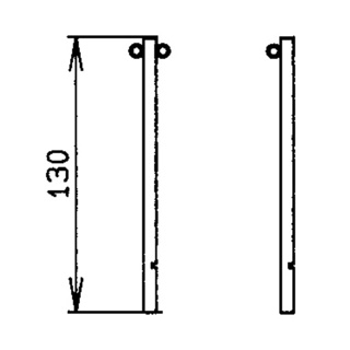 Absperrpfosten mit Nut
