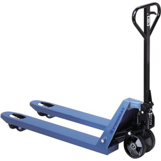 Gabelhubwagen Stahl taubenblau