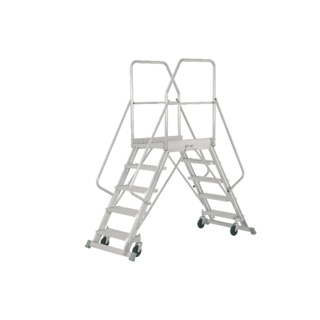 Podesttreppe fahrbar, beidseitig begehbar