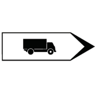 Signal 4.45 Wegweiser Schwerverkehr