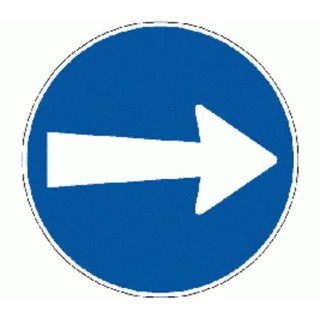 Signal 2.32 Fahrtrichtung rechts