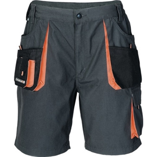 Herrenshorts grau / schwarz / orange