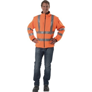 Warnschutz-Softshelljacke orange