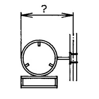Rohrrahmen m.seitl. Bandbride für runde Signale