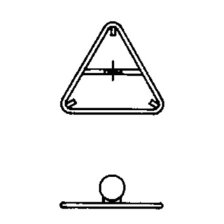 Rohrrahmen m.zentr.Bandbride für Dreiecksignale