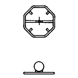 Rohrrahmen m.zentraler Bandbride für STOP-Signale