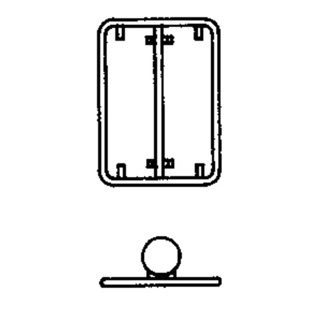 Rohrrahmen m.zentr.Bandbride für rechteckige Signa