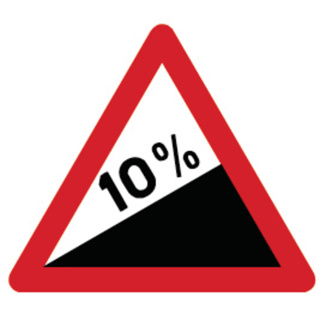 Signal 1.11 Starke Steigung