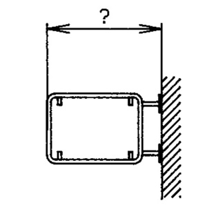 Rohrrahmen mit Wandplatte für rechteckige Signale