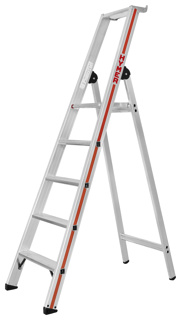 Stufenstehleiter mit S-Brücke, einseitig, SC 80