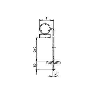 Ständer und seitl. Rohrrahmen für runde Signale