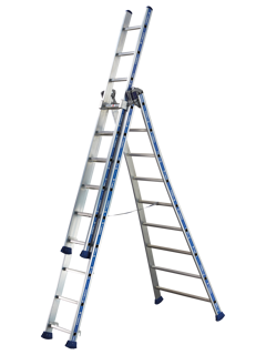 Allzweckleiter Platinium dreiteilig Alu