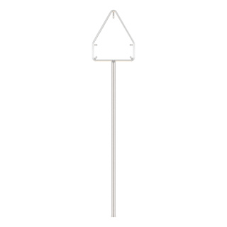 Ständer mit Rohrrahmen für komb.Dreiecksignal