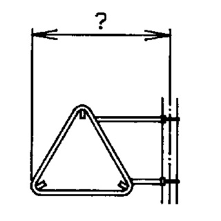 Rohrrahmen m.seitl.Bandbride für Dreiecksignale