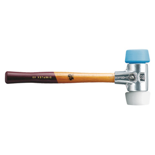 Schonhammer-Ersatzkopf, Simplex, blau