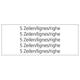 Signaltafel weiss abgerundete Ecken: ohne Text