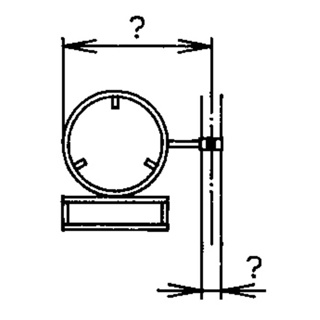 Rohrrahmen m.seitl. Rohrschelle für runde Signale