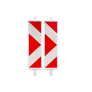Leitbake Pfeil rot, weiss Sicherheitsbake