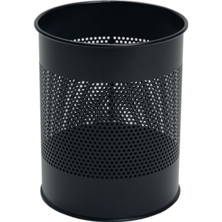 Papierkorb 15l mit Lochraster Stahlblech