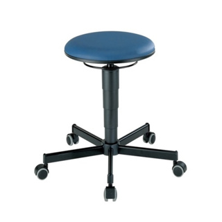 Drehhocker mit Rollen Kunstlederpolster