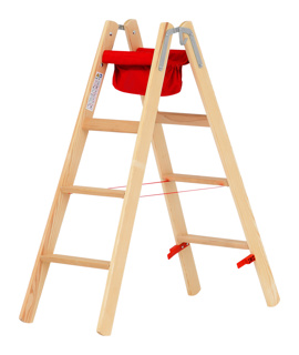 Holz-Stufenstehleiter