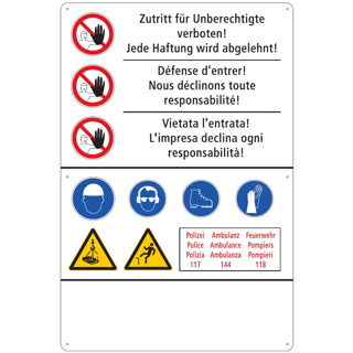 15.12 Zutritt für Unberechtigte verboten