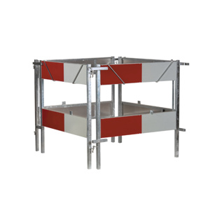 Schachtabsperrung aus Stahl (verzinkt)